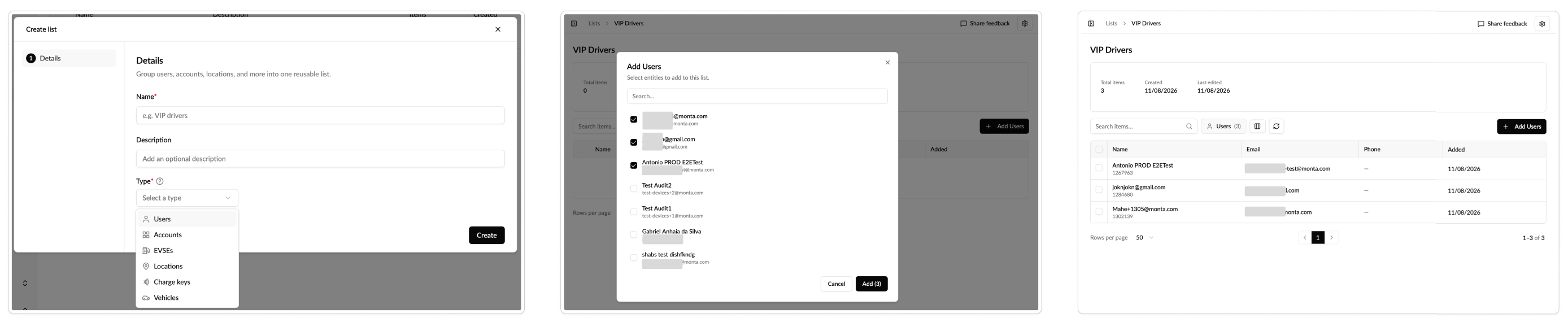 New Hub > Operations > Lists